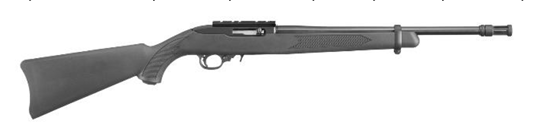 Halbautomat Ruger 10/22 Tactical, .22 LR, 16.12", MT1/2"-28, 10-rds, Black