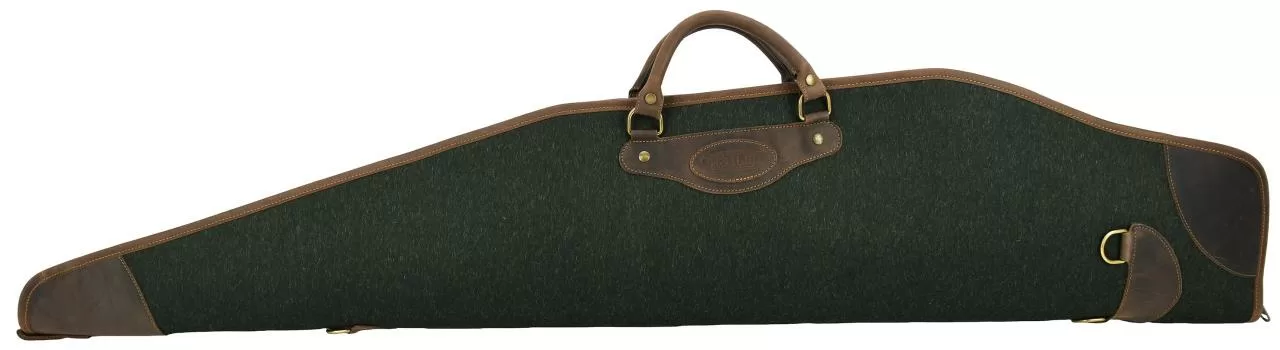 Gewehrfutteral Artipel für Jagdrepetierer mit ZF, aus Loden/ Rindsleder, 120cm