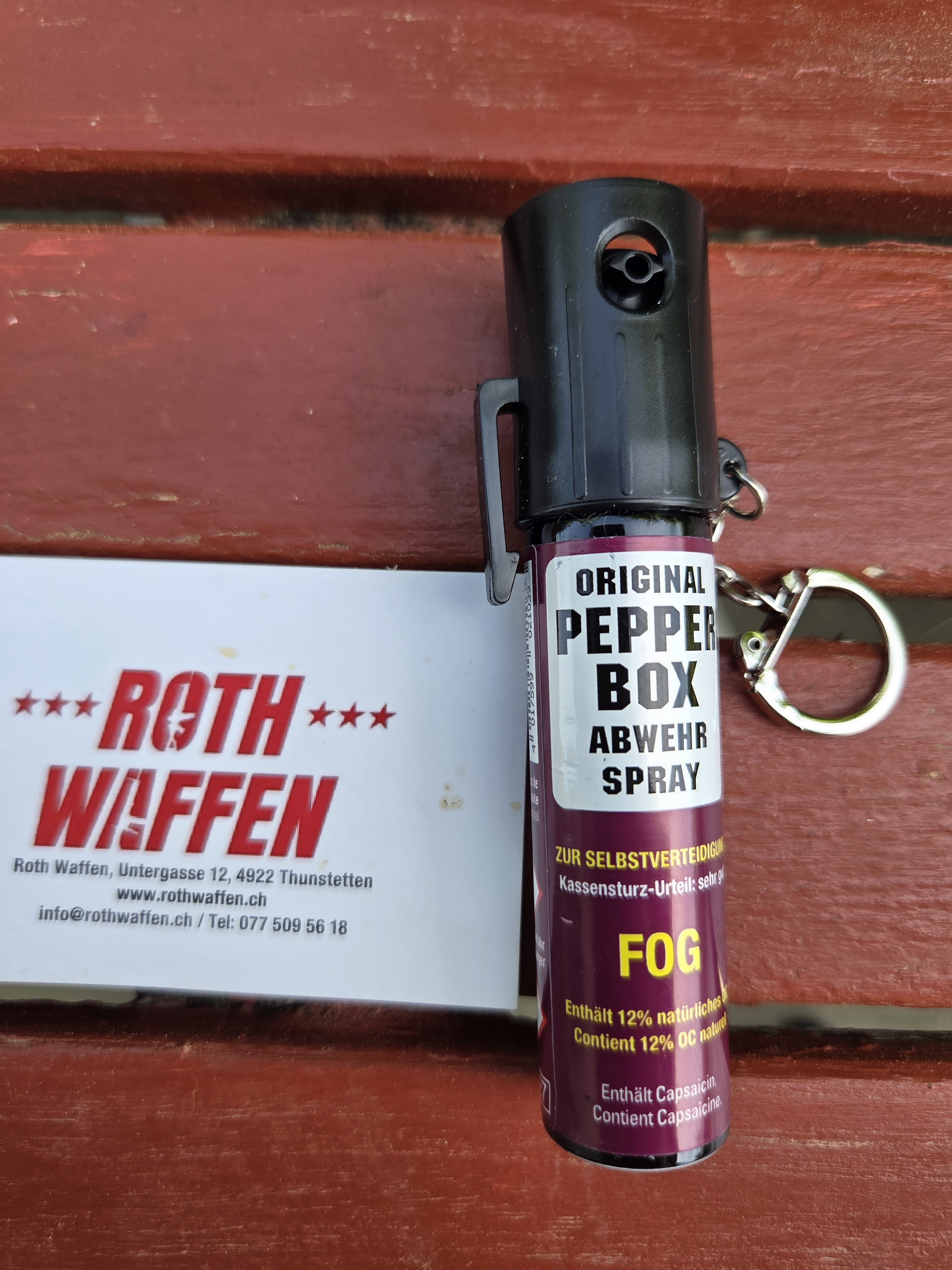Pepper-Box Lady mit Schlüsselanhänger 20 ml mit Nebel