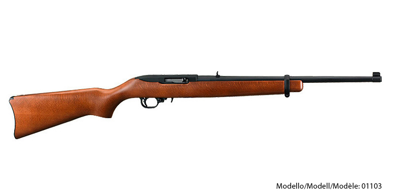 Ruger, Halbautomat, 10/22 Carbine, Kaliber .22  LR, 18.5", 10 Schuss, Hardwood
