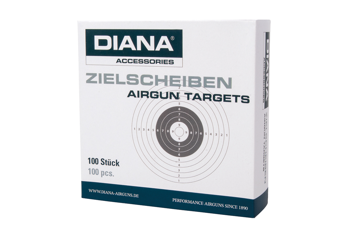 Luftgewehr Zielscheiben 14X14 Diana 100 Stück