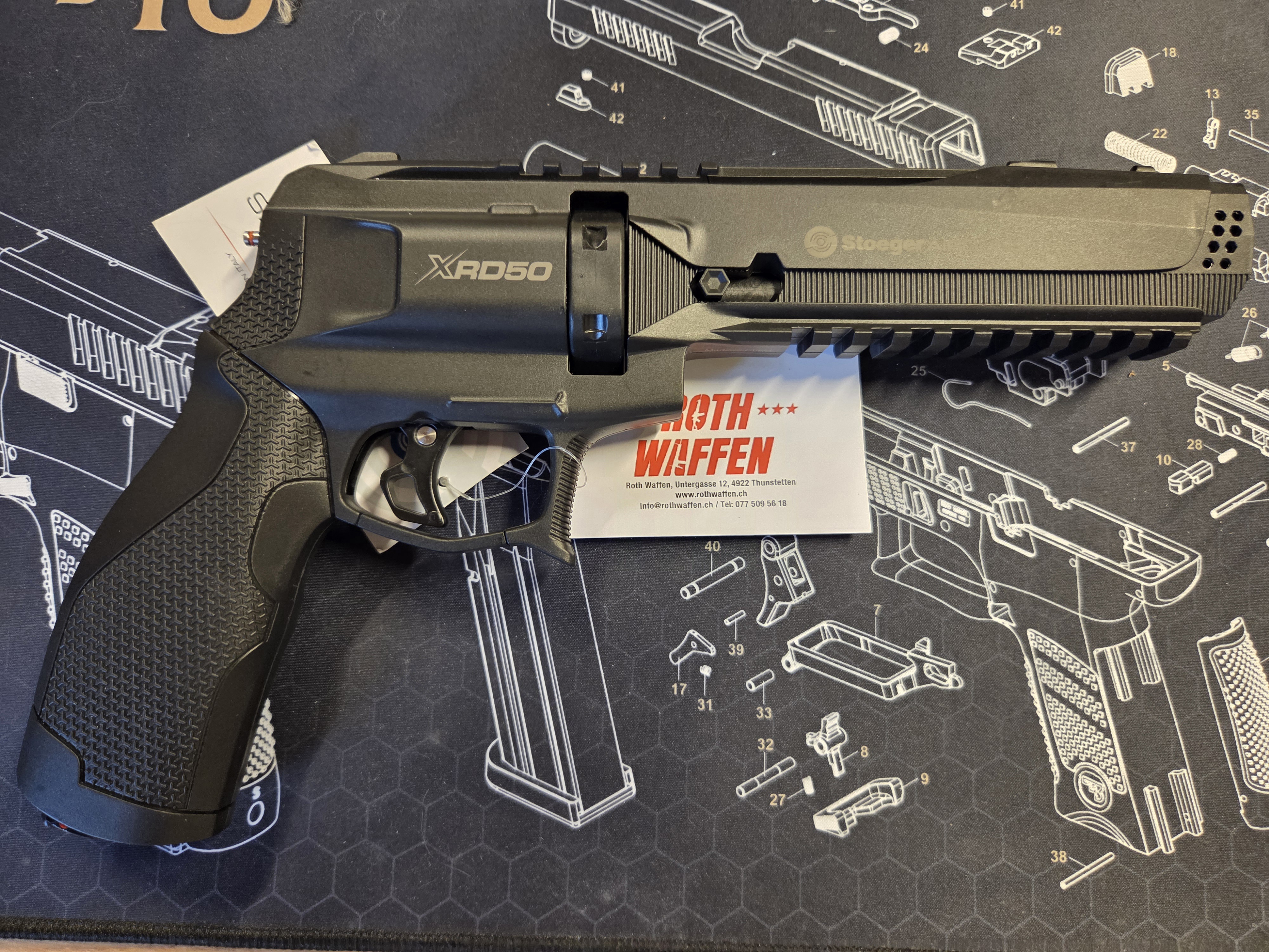 Set Stoeger Revolver XRD50 inkl SME WL Pistolen Lampe 