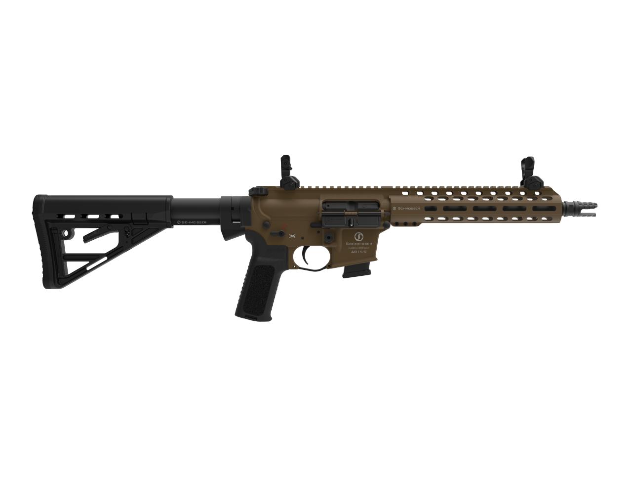 Halbautomat Schmeisser AR15-9 S4F Bronze 10.5" 9mm Para