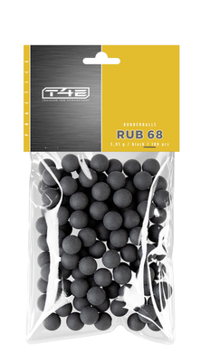 T4E Gummikugeln Kal. .68 RUB 68, 100 Gummikugeln Cal. .68