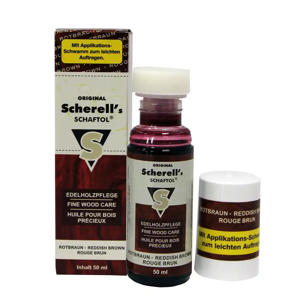 Scherell's SCHAFTOL Flasche 50 ml, Rotbraun