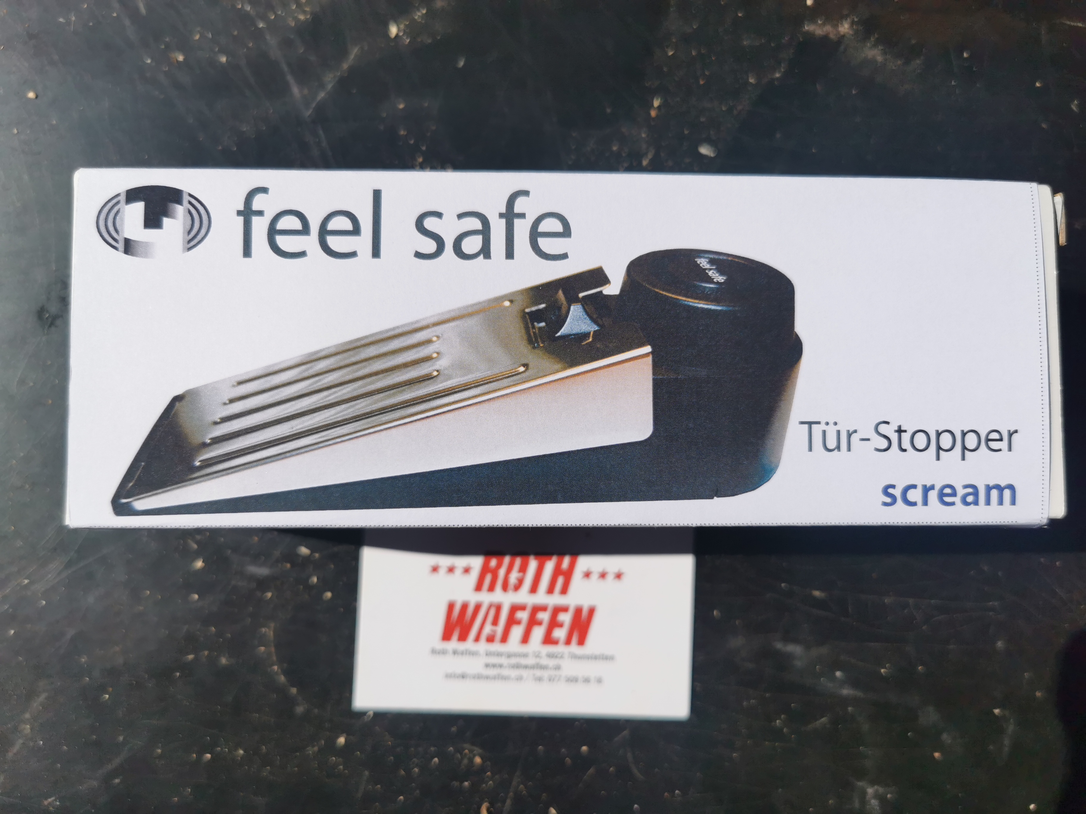 feel safe Scream, Tür Keil mit Alarm 140db (ohne Batterie)