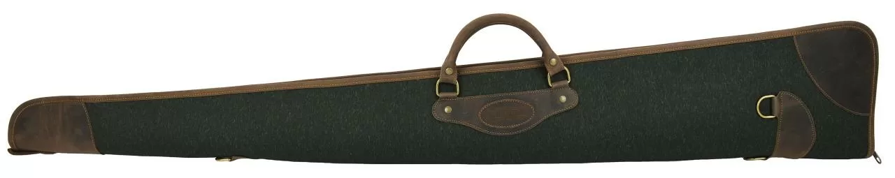 Gewehrfutteral Artipel für Schrotflinte, aus Rindsleder/ Loden, Länge 130cm