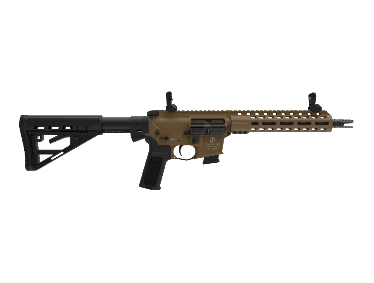 Halbautomat Schmeisser AR15-9 S4F FDE 10.5" 9mm Para