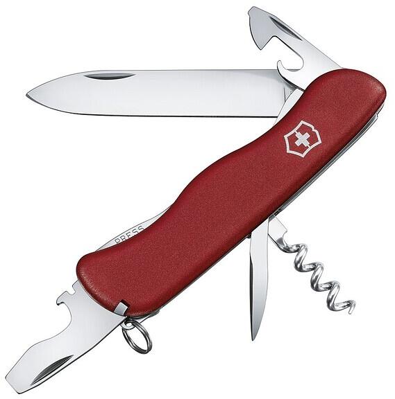 Victorinox Picknicker  – Schweizer Taschenmesser für Outdoor & Picknick, Farbe Roth