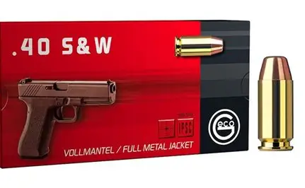 Pistolenmunition GECO: GECO .40 S&W Full Metal Jacket Flat Nose 11,7 g