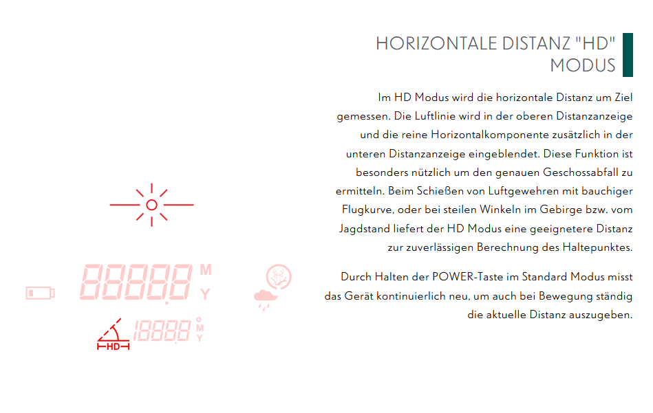 Hawke Endurance Laser Range Finder 700, Hunt mode | Rain | Yds/m mode | IPX7 WR