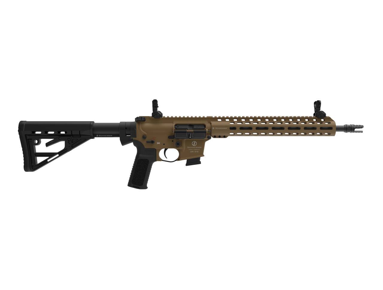 Halbautomat Schmeisser AR15-9 M4FL FDE 14.5" 9mm Para