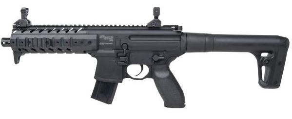 CO₂-Gewehr SIG Sauer MPX Black 4,5 mm Diabolo / .177 Pellet – 30 Schuss, bis 170 m/s