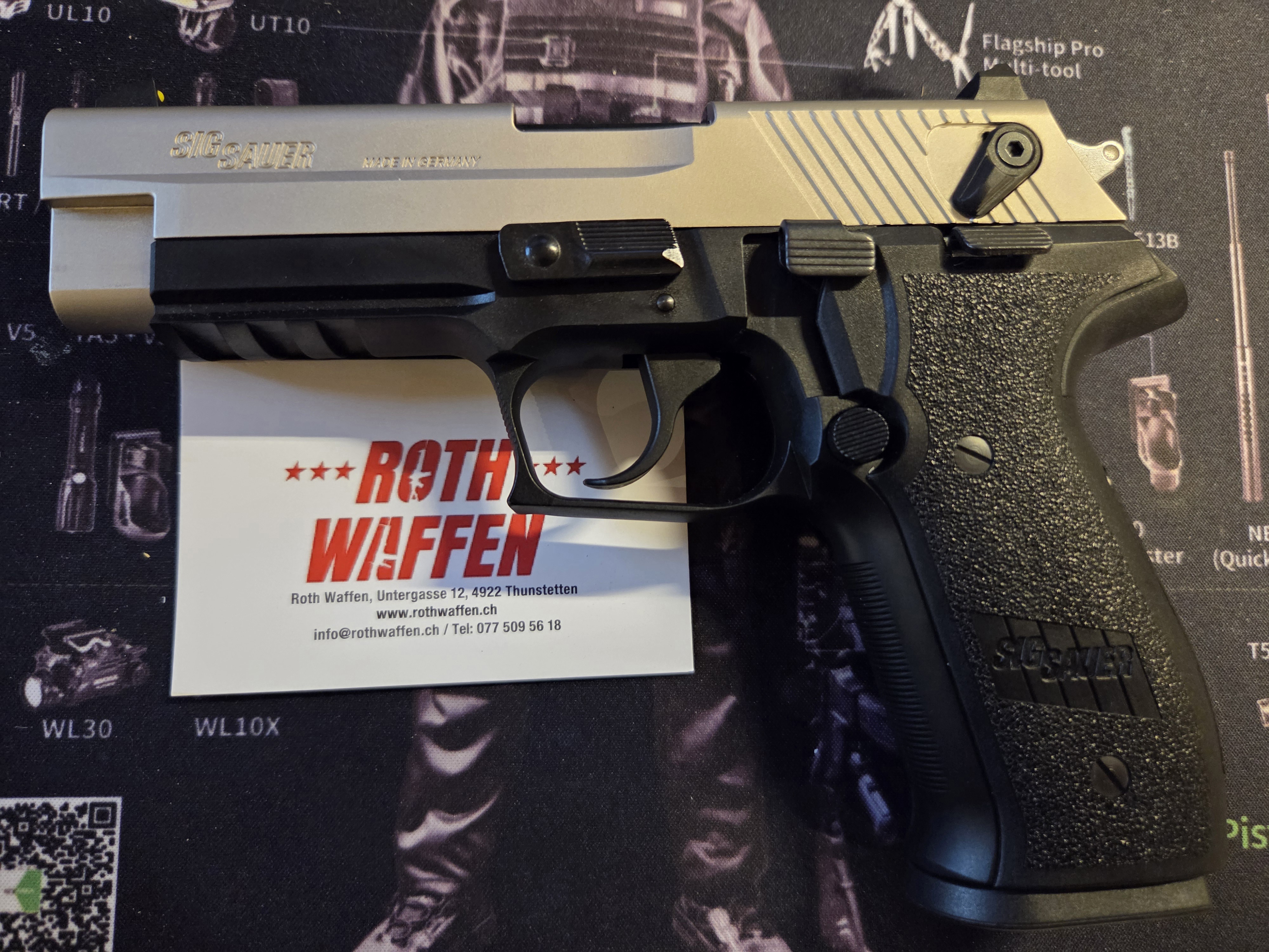Occasion: Neuwertige Pistole Sig Sauer Mosquito Kaliber 22 L.R. und 100 Schuss Munition Remington