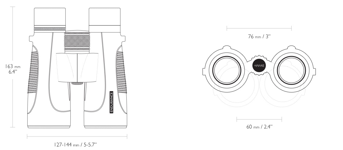 Hawke Endurance 8x56, HD Glass | BAK4 | Waterproof