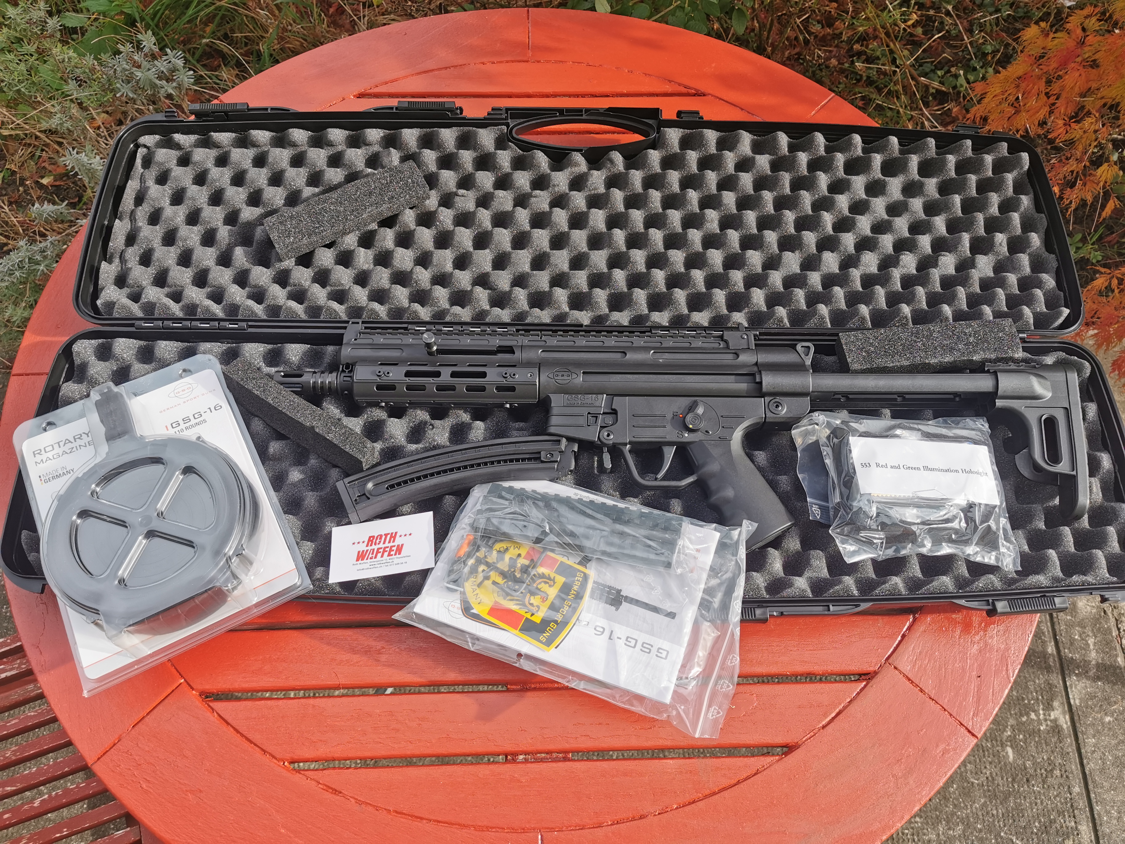 GSG-16 Super Set Kal. .22 LR 110 Schuss, 560 - 714 mm