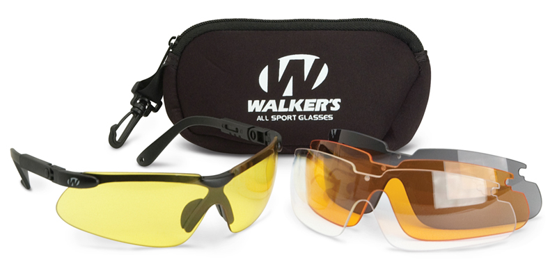 Walker's Sport-Schiess-Brille mit austauschbaren Gläsern