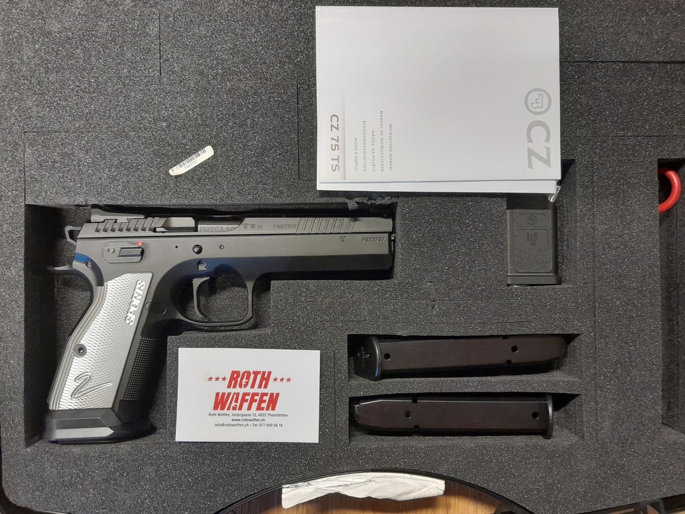 Pistole CZ 75 TS 2 Entry Model 5.25″ Kaliber 9mmPara