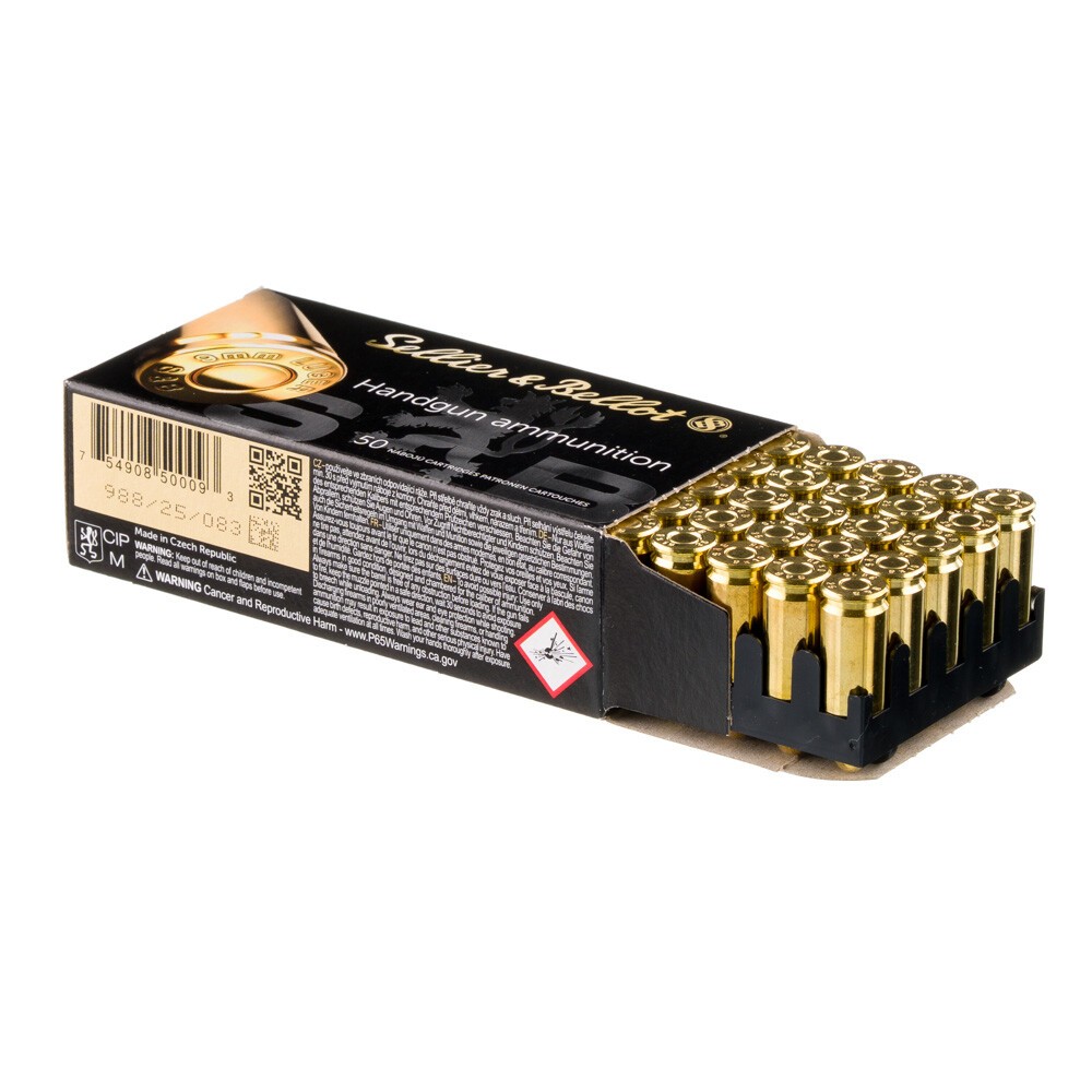 Munition Sellier & Bellot 9 mm Para FMJ 124 grs 50 Schuss