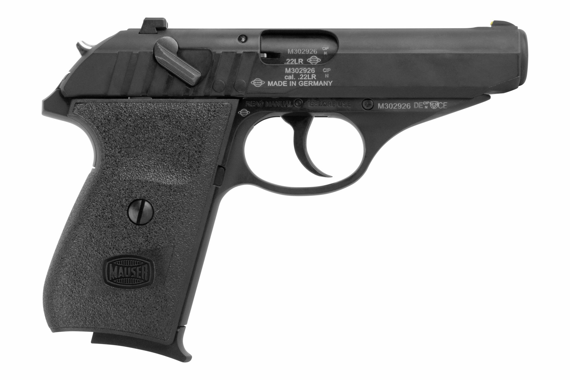 Pistole Mauser HSR Kal. .22LR, schwarz