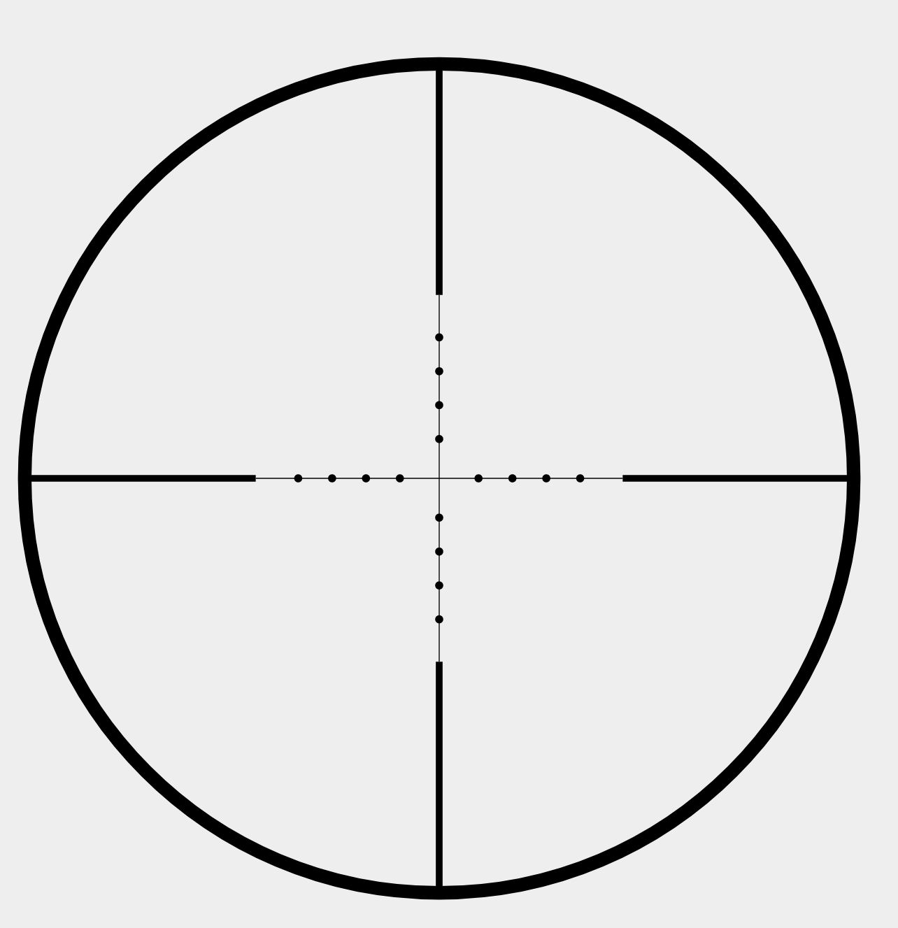 Hawke Vantage 2-7x32 AO, 1" Mil Dot (Wire)