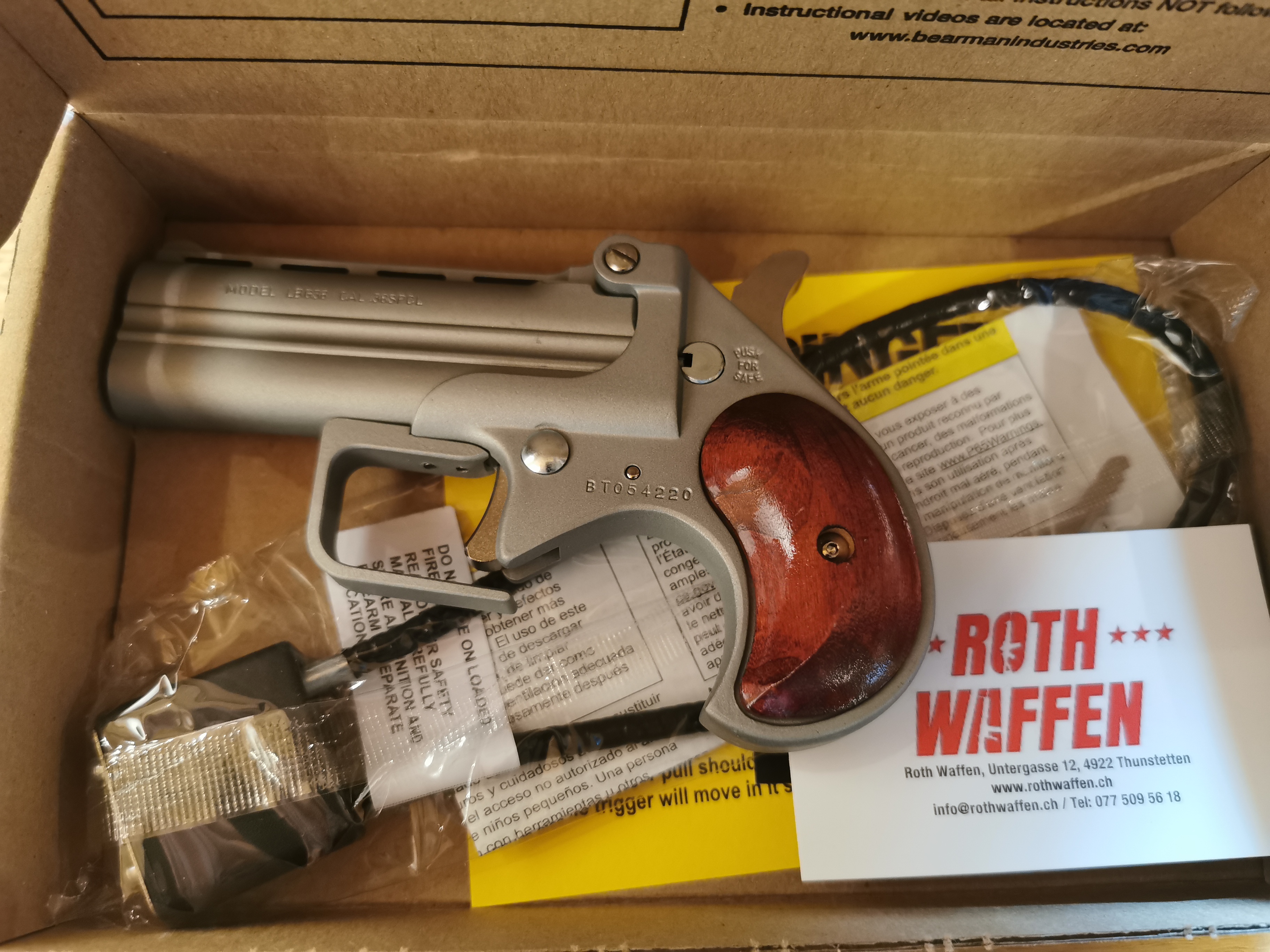 Derringer Bearman Gen2 long Kaliber .38 Spezial