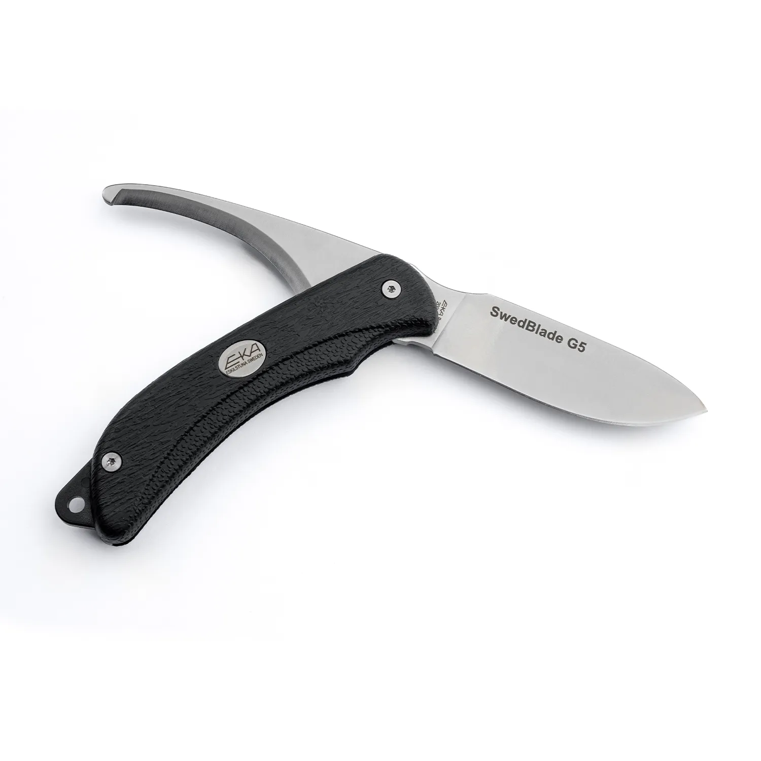 EKA SwedBlade G5 Black, Steel, mit Etui / avec etui 