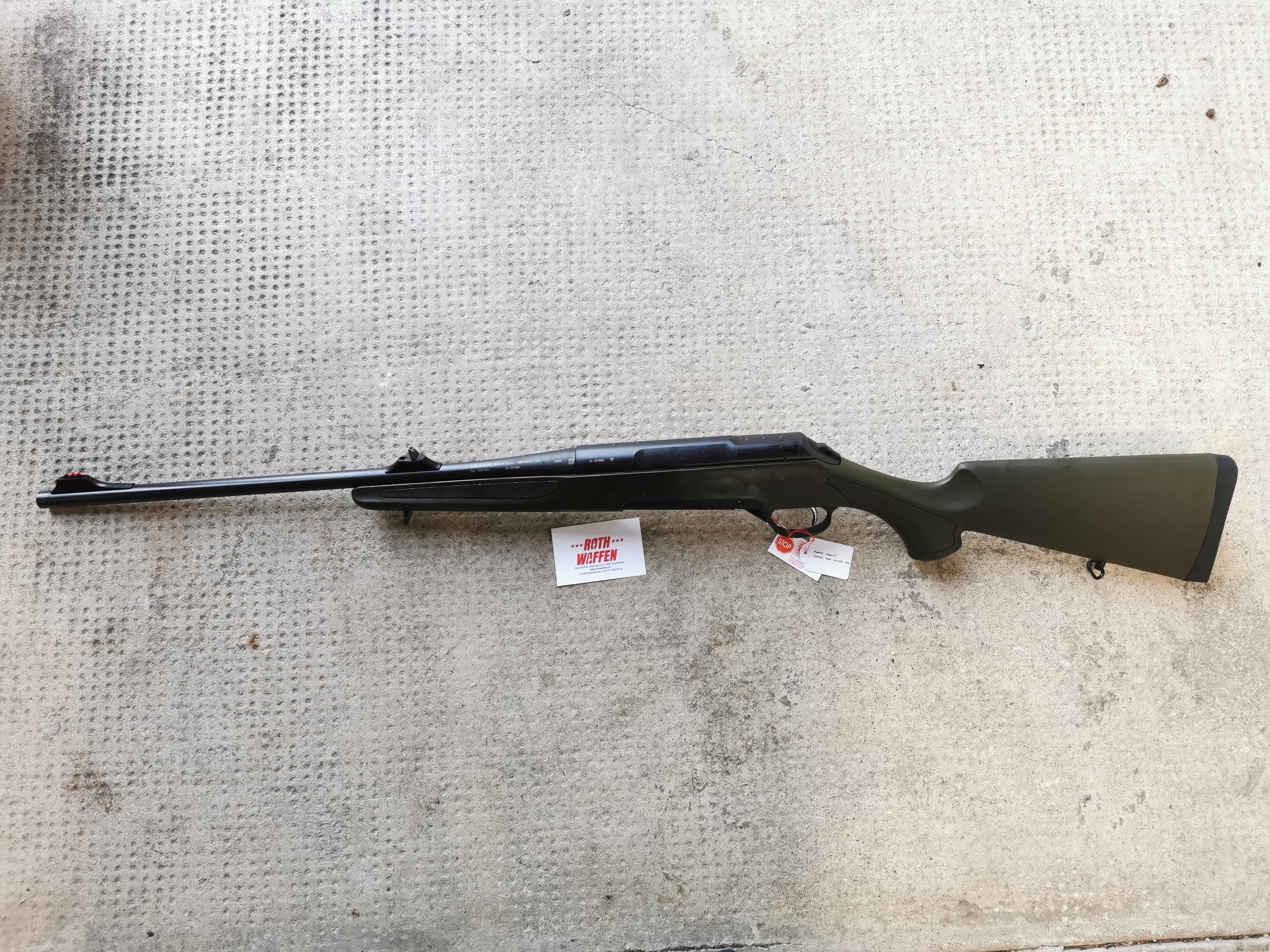 Jagdkugelbüchse HAENEL Jaeger 10 Varmint Soft Touch Dark Green RAL-6008 LL 560 mm .308 Win.