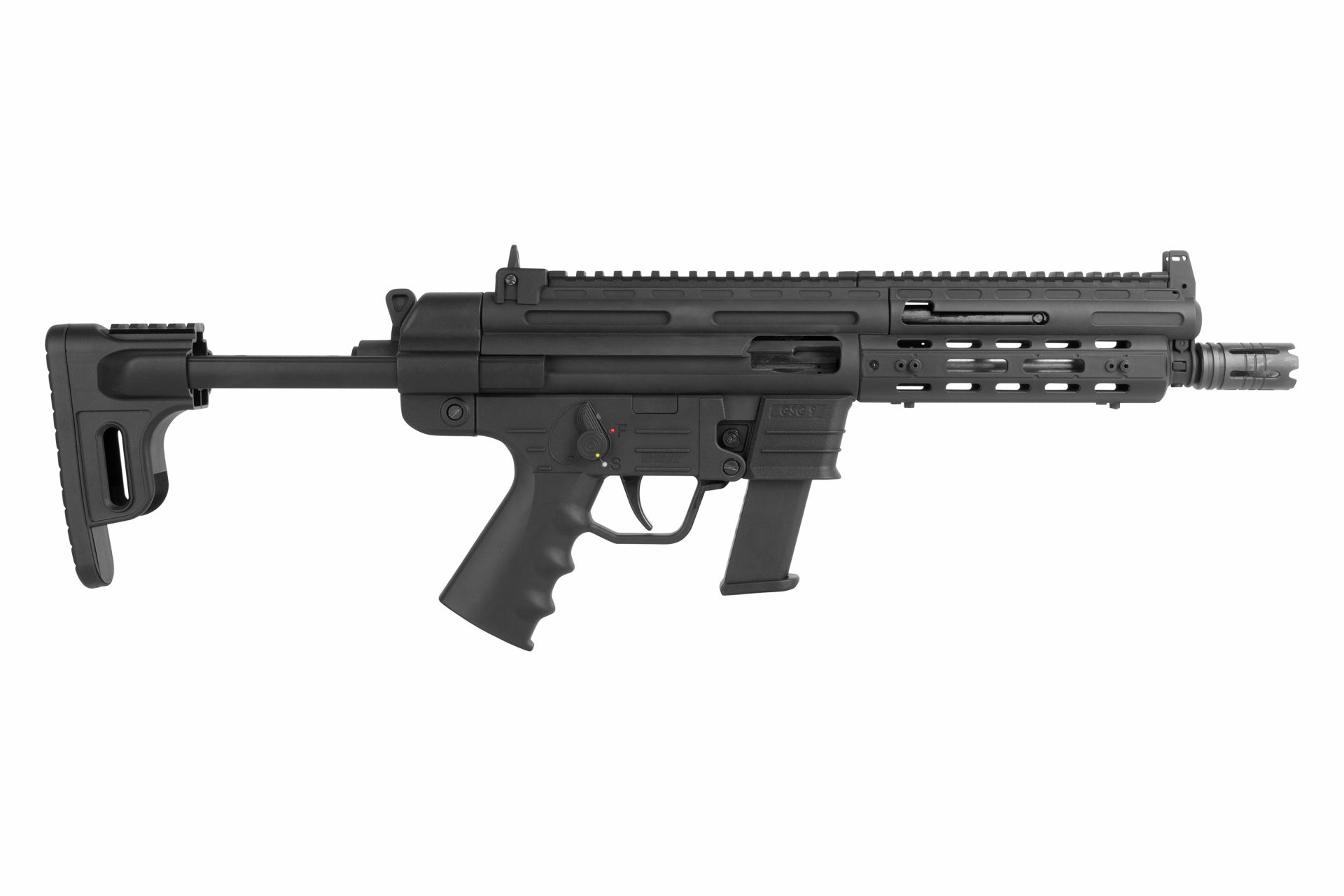 GSG-9 Telescopic Kal. 9mm Para, 10 Schuss, 7,5" Lauf (Gesamtlänge: 565 - 715 mm)