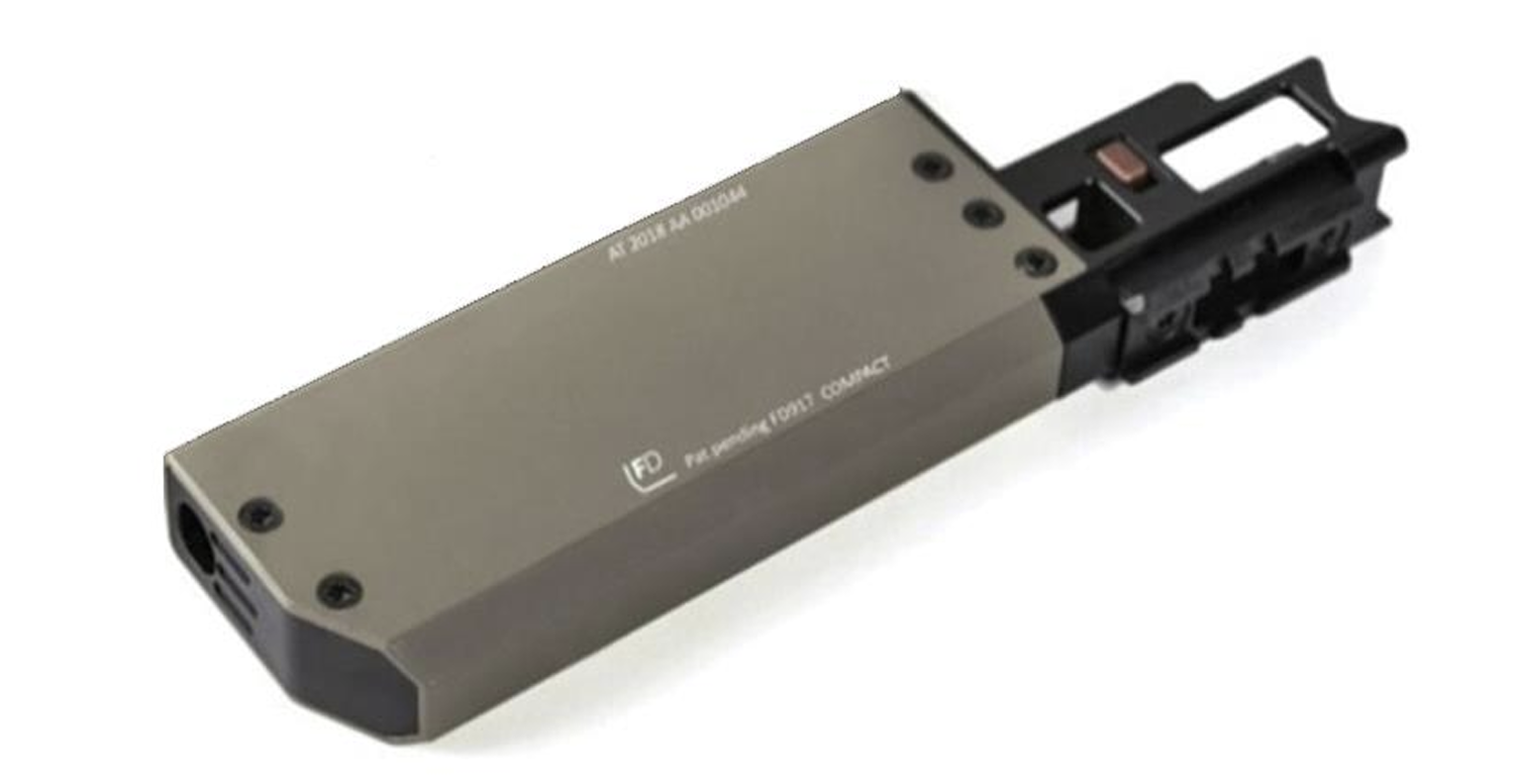 Schalldämpfer Fischer Development FD919 Compact FDE für Glock 19 Gen 3 und 4, 9 mm Para