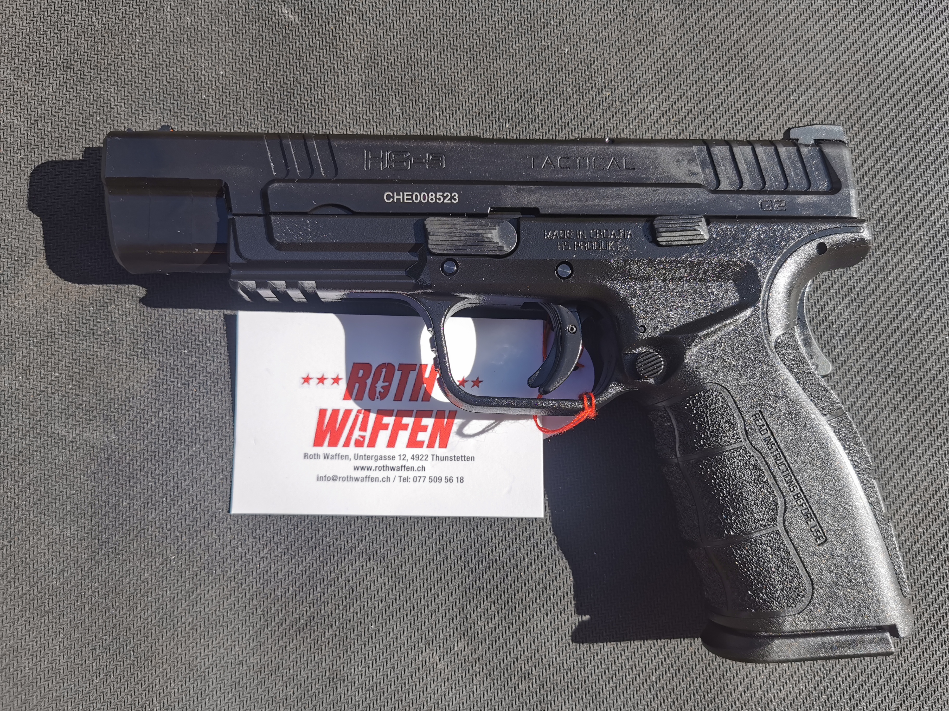 Pistole HS-9 G2 Tactical 5.0 9 mm Para, 16 Schuss