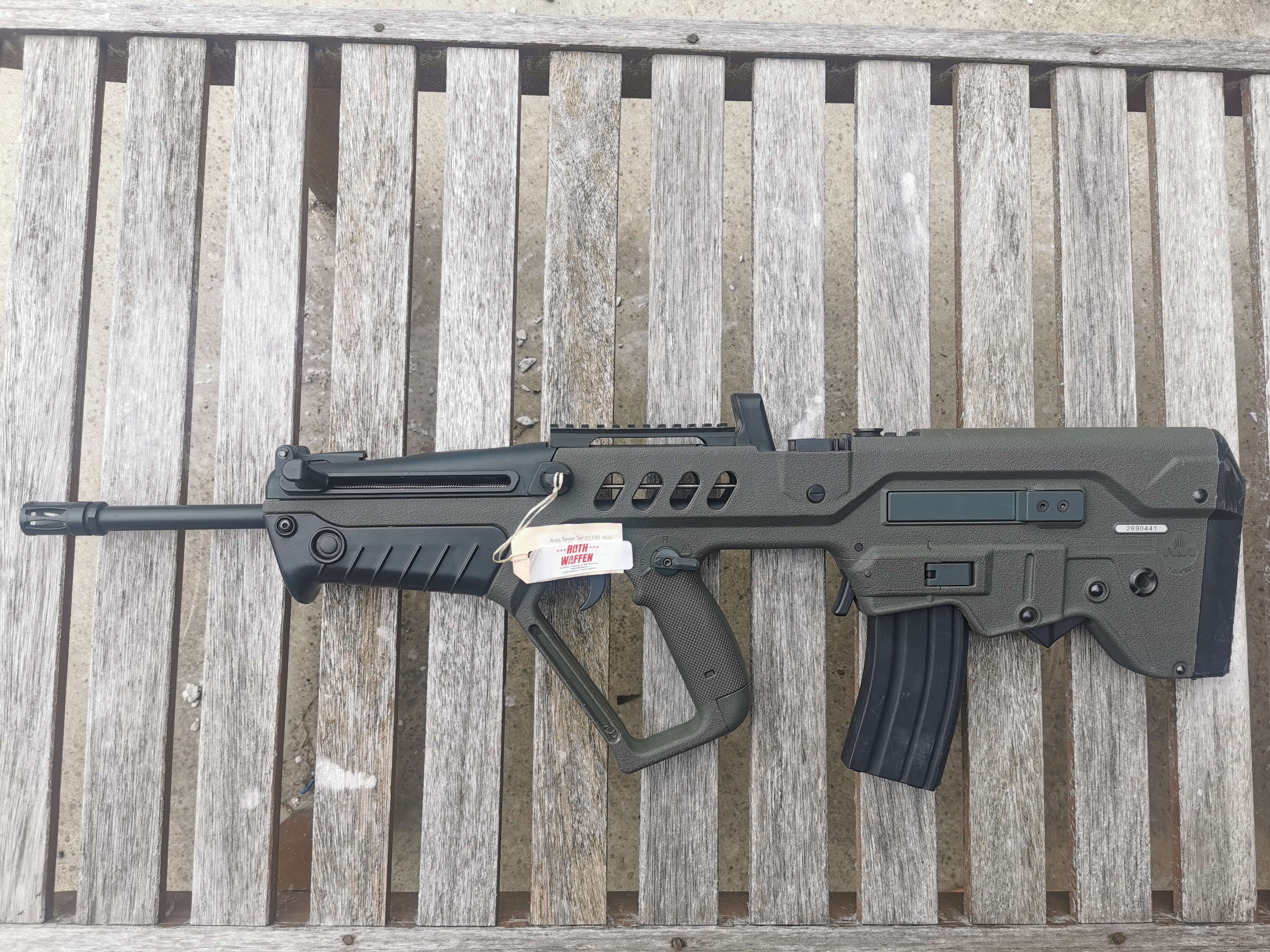 Airsoft Gewehr Ares Tavor Tar 21 OD AEG / 845, Kaliber 5,56mm