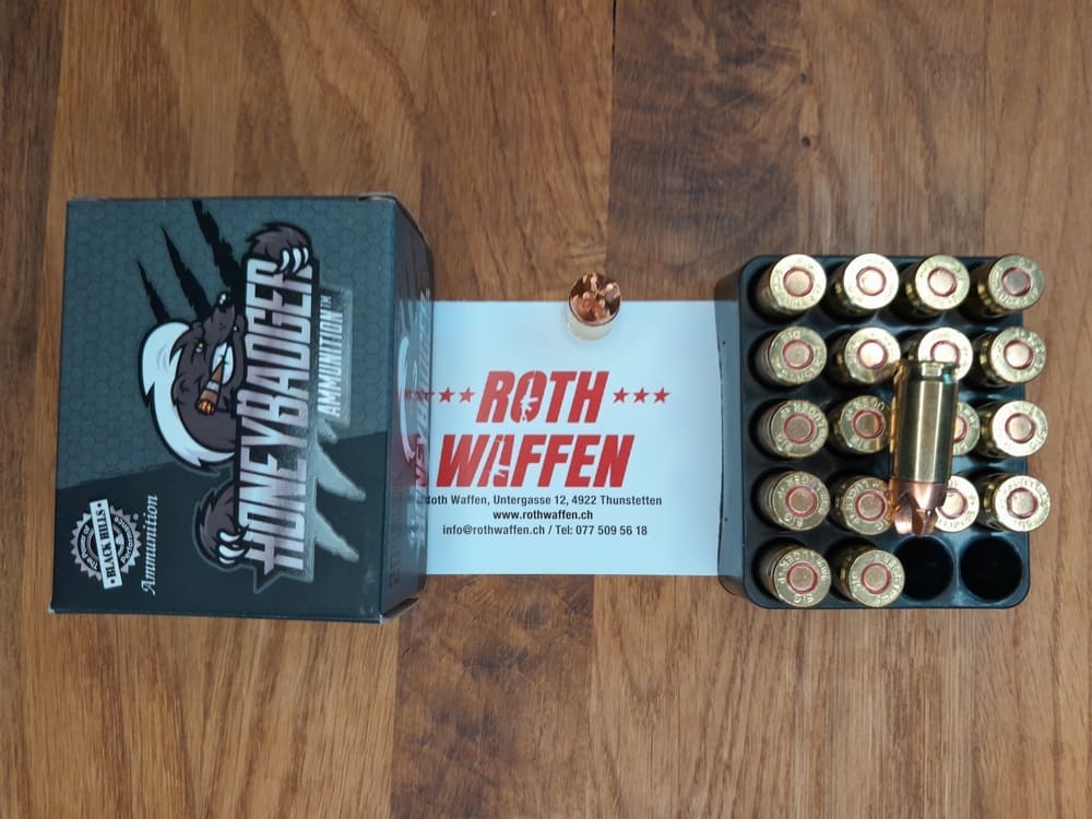 Black Hills HoneyBadger Kal. 9mm Para, 20 Schuss, 100 Grain