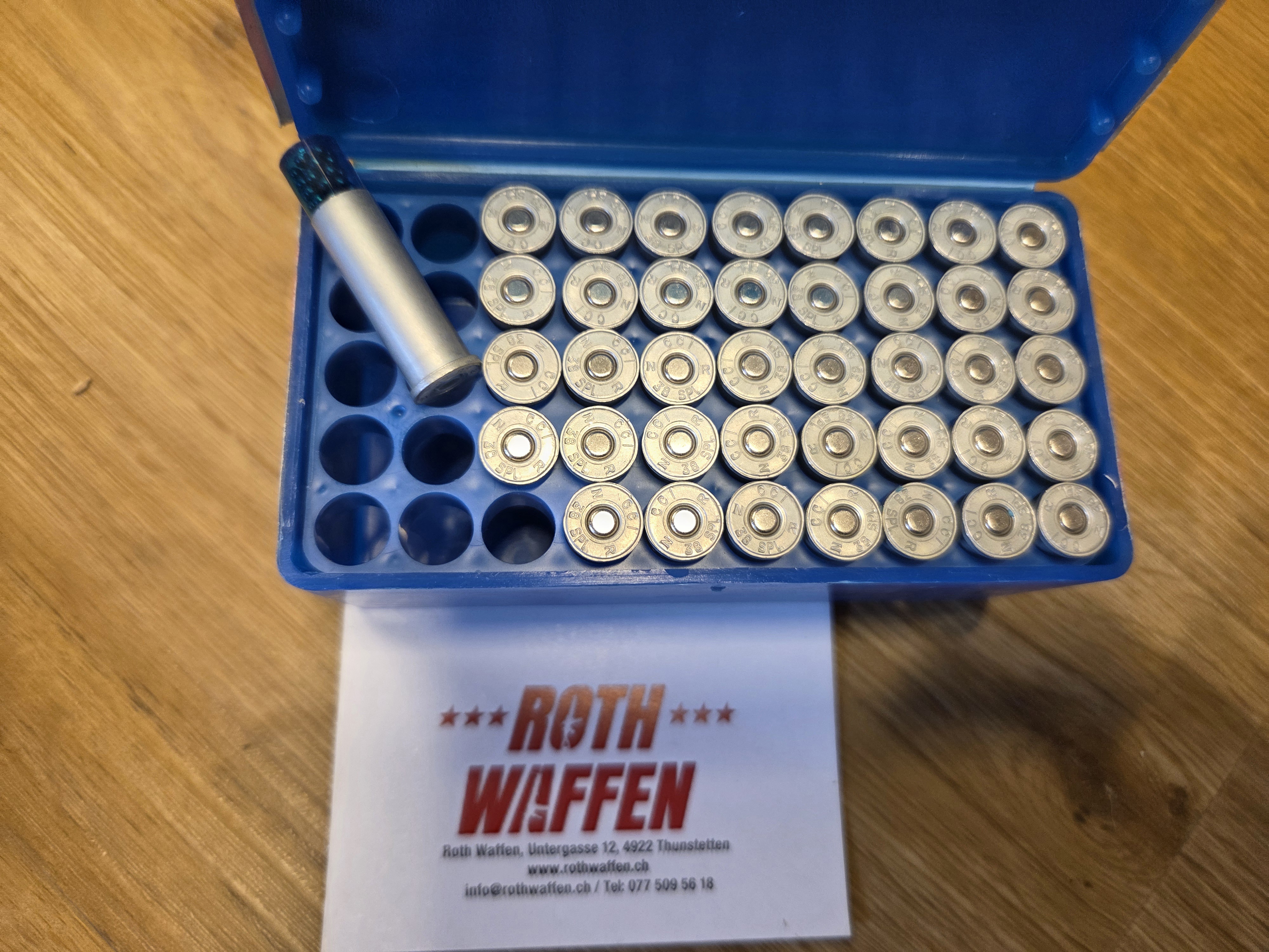 Occasion: CCI Schrottmunition Kaliber .38 Spezial, 40 Schuss