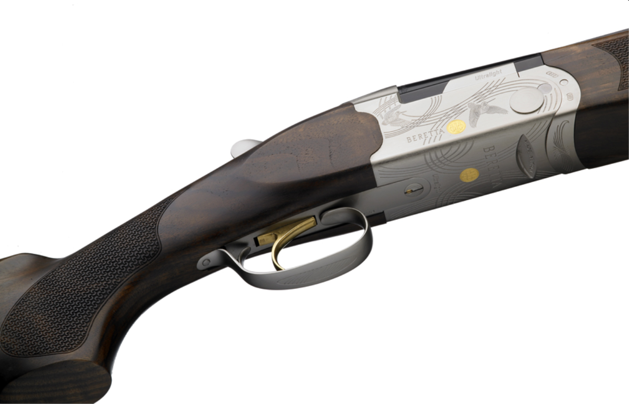 Bockdoppelflinte Beretta Ultralight Gold Linkshänder Kaliber 12/70, 71 cm, Multichoke