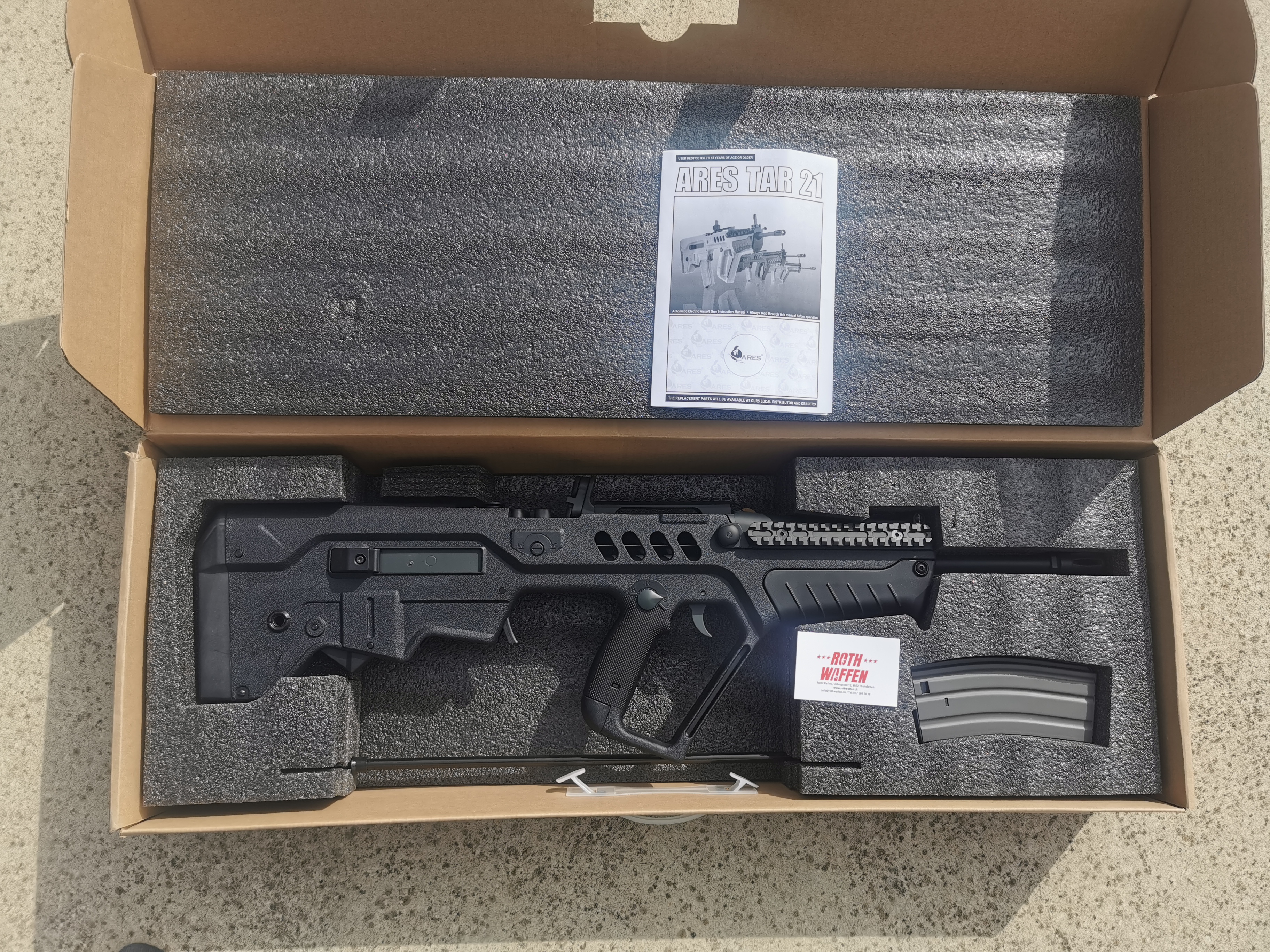 Airsoft Gewehr AEG-44 BK, Ares Tavor Tar 21 / Schwarz