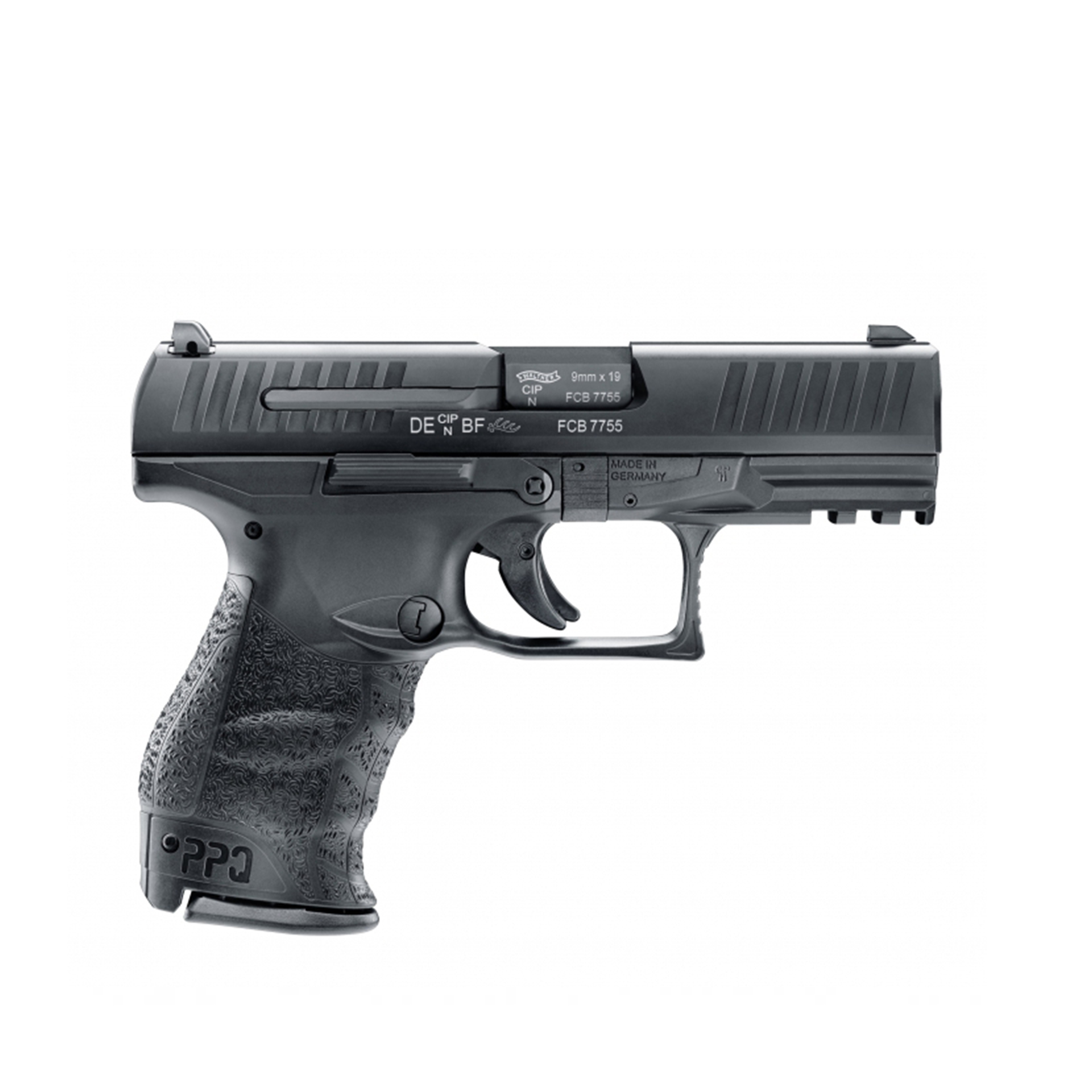 Pistole Walther PPQ M2 4" Cal. 9mm Para, beids. Fanghebel, Stahl Visierung