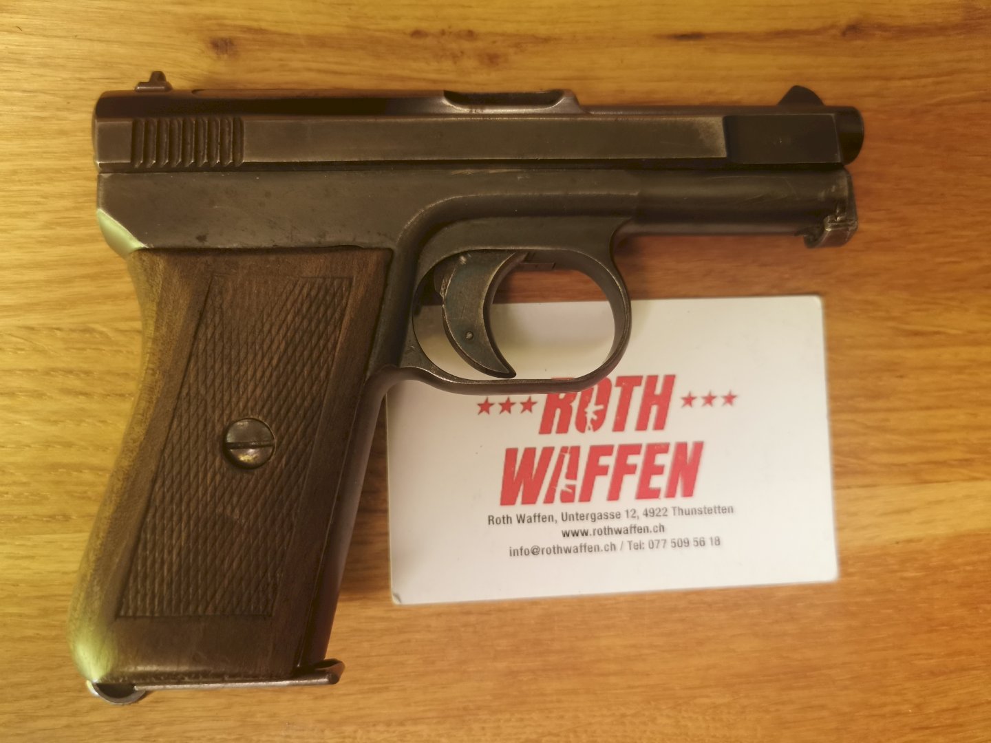 Occasion Pistole Mauser Modell 1910/14, Kaliber 6,35 Browning – Seriennummer 115401 in gutem Zustand