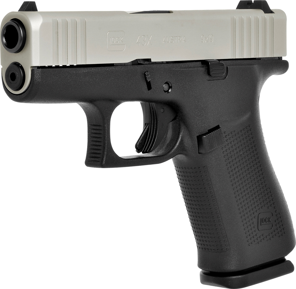 Pistole, Glock Mod. 43X silver slide, Kal. 9x19