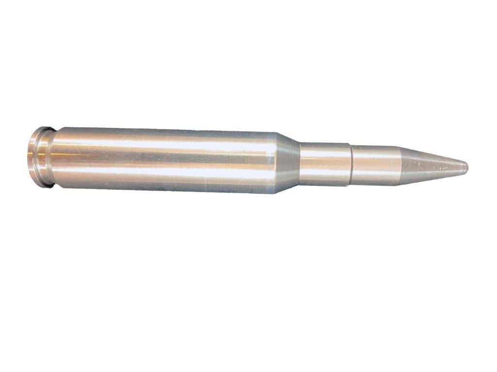 Puffer-Patronen Alu Kal. .50 BMG, 12,7X99, 1 Stück, silber, von EVOLUTION