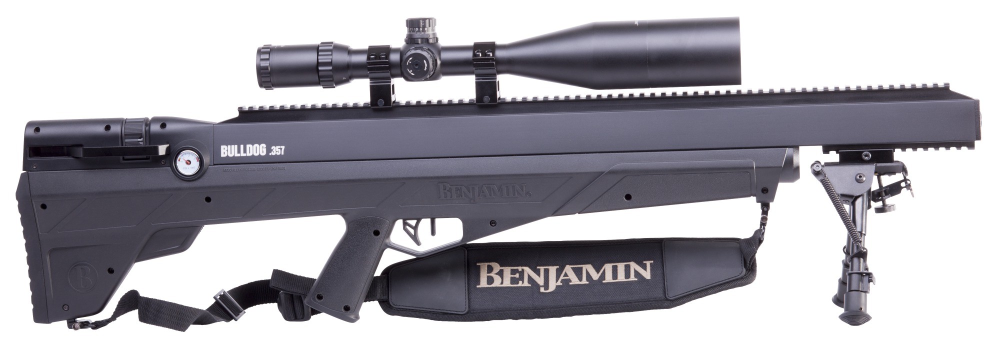 Benjamin Bulldog Rifle Set Kal. .357 PCP, Ready to shoot Set! Pressluftgewehr mit ca. 270 joules