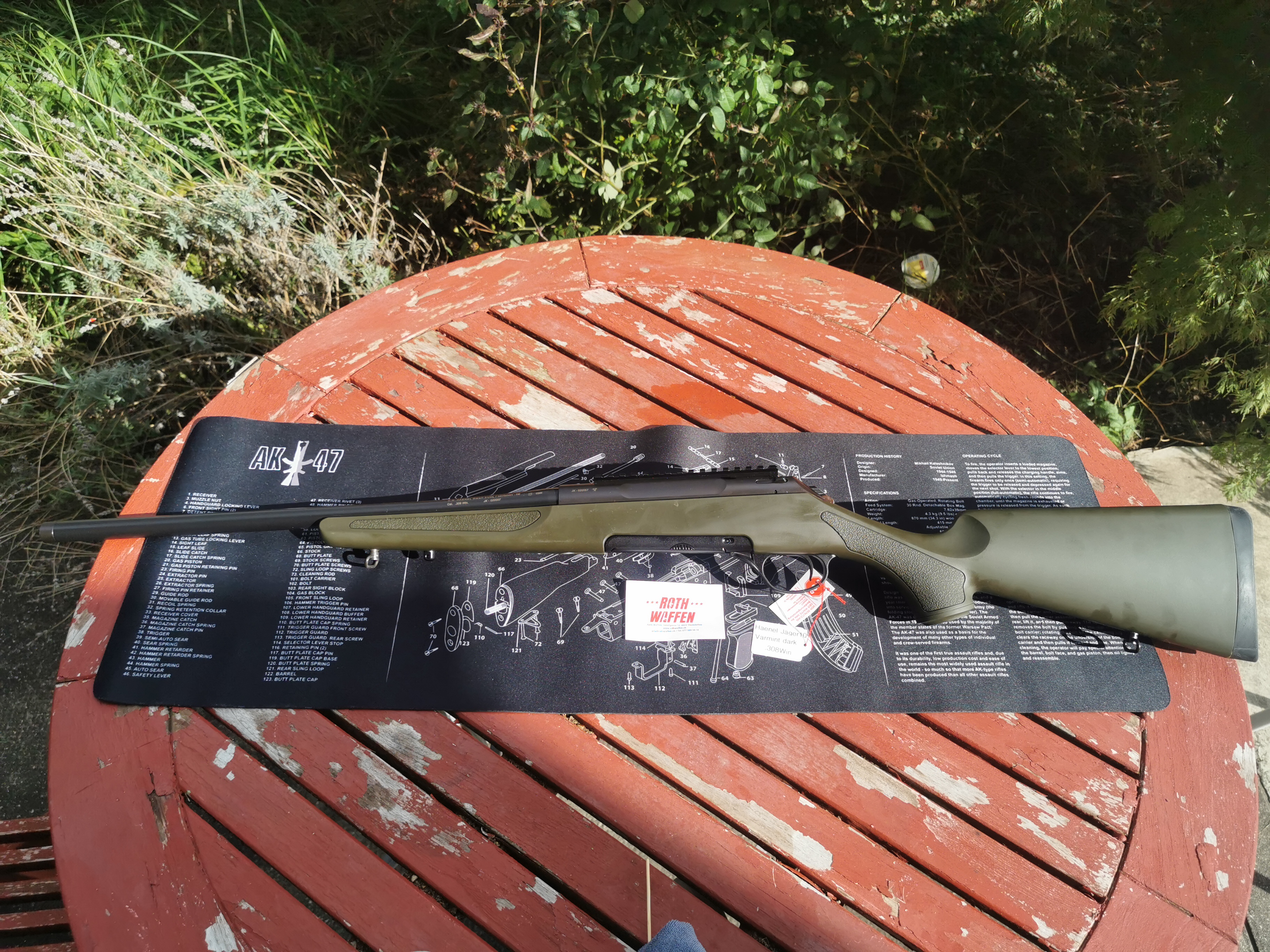 Jagdkugelbüchse HAENEL Jaeger 10 Varmint Dark Green RAL-6008 LL 560 mm .308 Win.