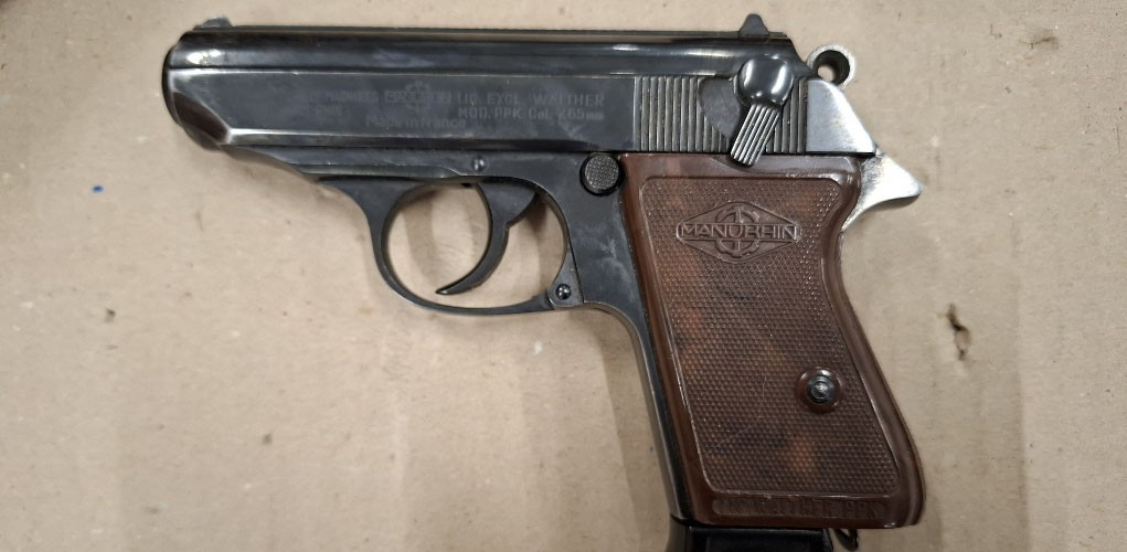 Occasion Manurhin PPK 7.65 mm Browning – Holster + Ersatzmagazin