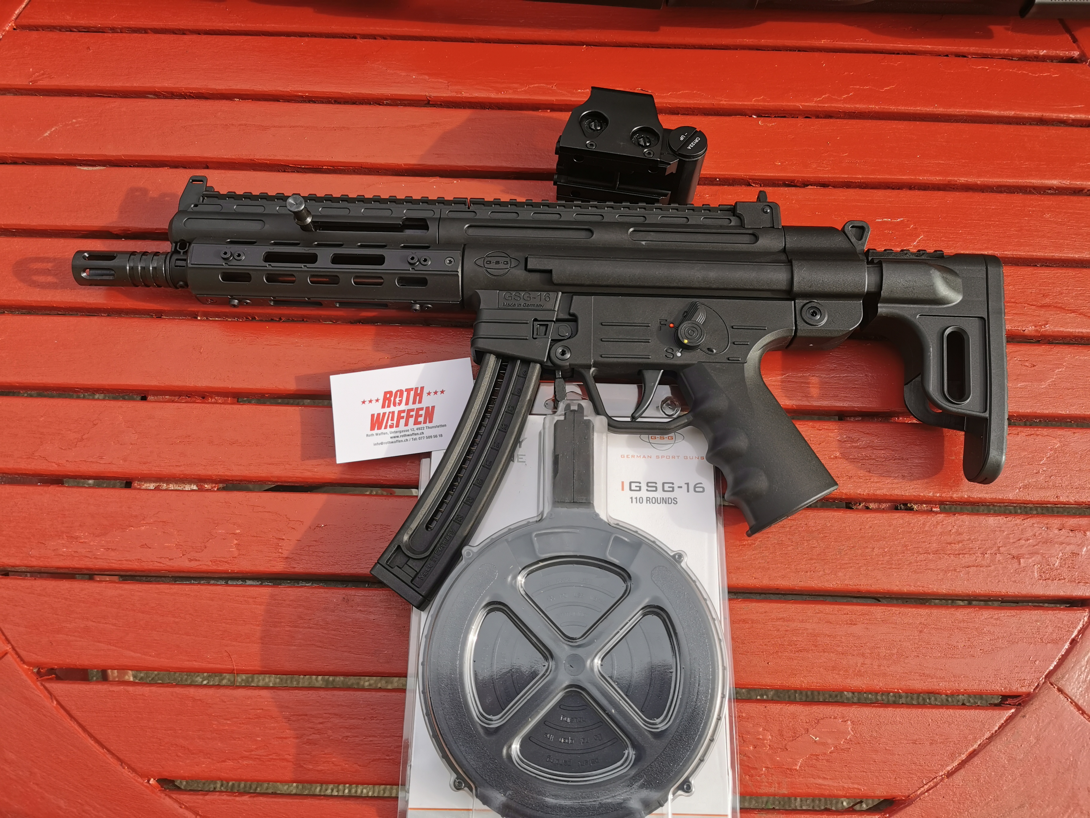 GSG-16 Super Set Kal. .22 LR 110 Schuss, 560 - 714 mm