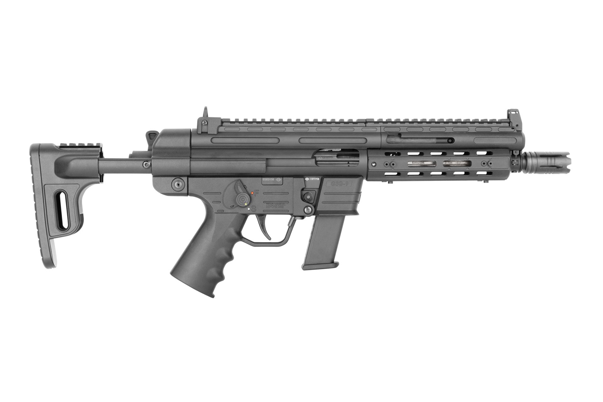GSG-9 WES Variante Kal. 9mm Para, 10 Schuss, 7,5" Lauf, Total Länge 617-715 mm