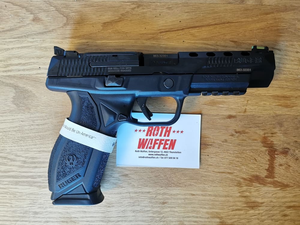  Pistole Ruger AMERICAN® PISTOL COMPETITION, Black Nitride, Kaliber 9mm Para