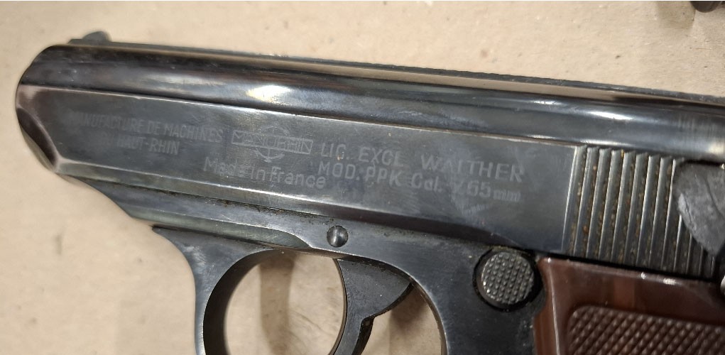 Occasion Manurhin PPK 7.65 mm Browning – Holster + Ersatzmagazin