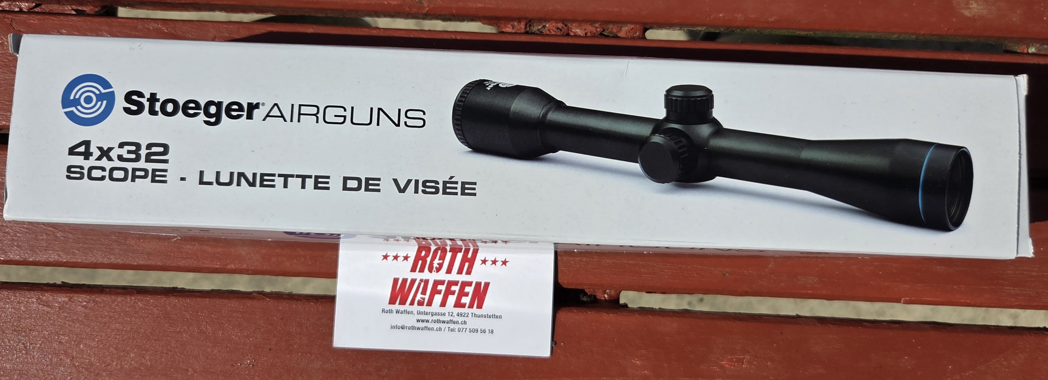 Stoeger Zielfernrohr 4x32 für Luftgewehre inkl. Montageringe