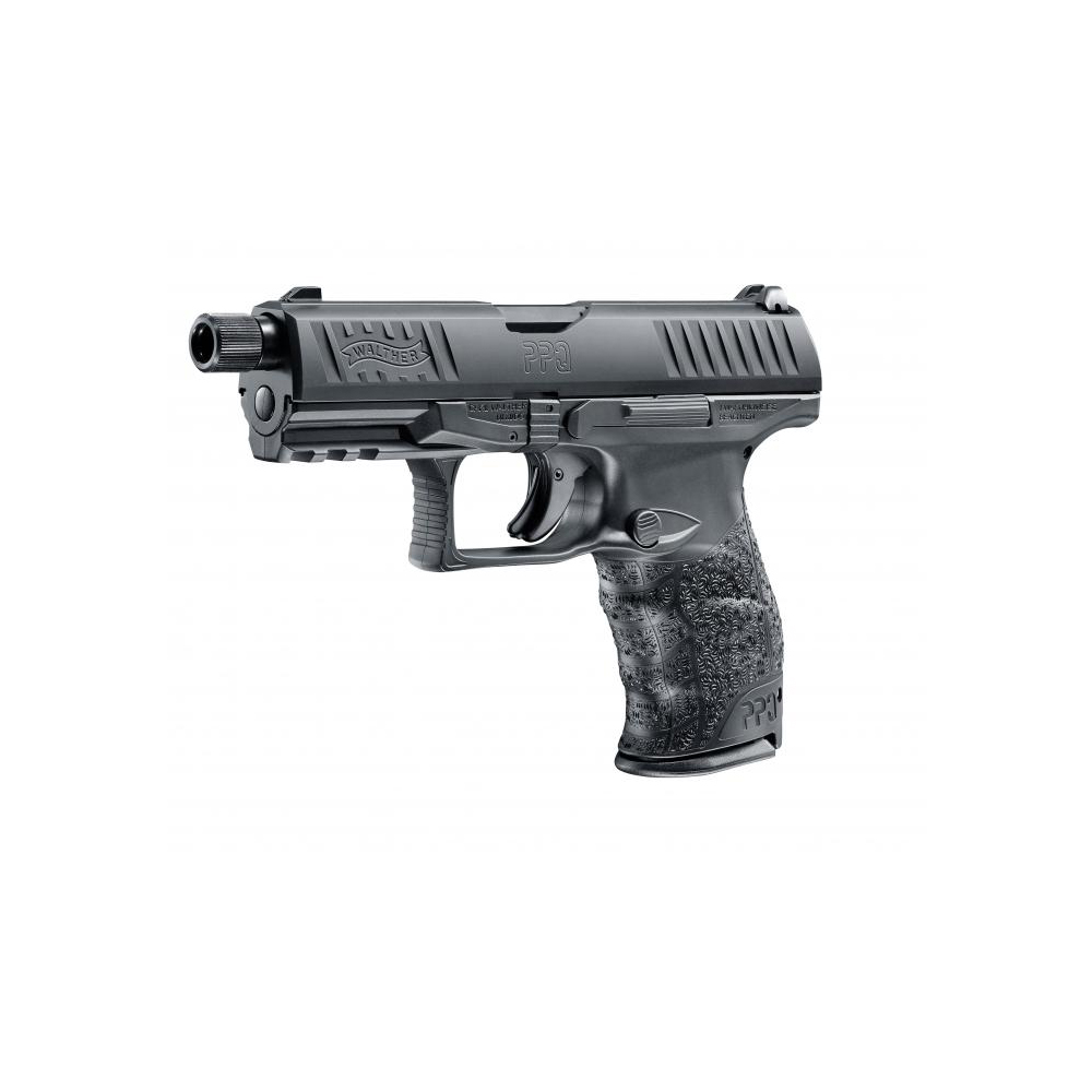 Pistole Walther PPQ M2 Navy, Kal. 9mm Para, Magazinlöse Knopf, Lauf mit Gewinde