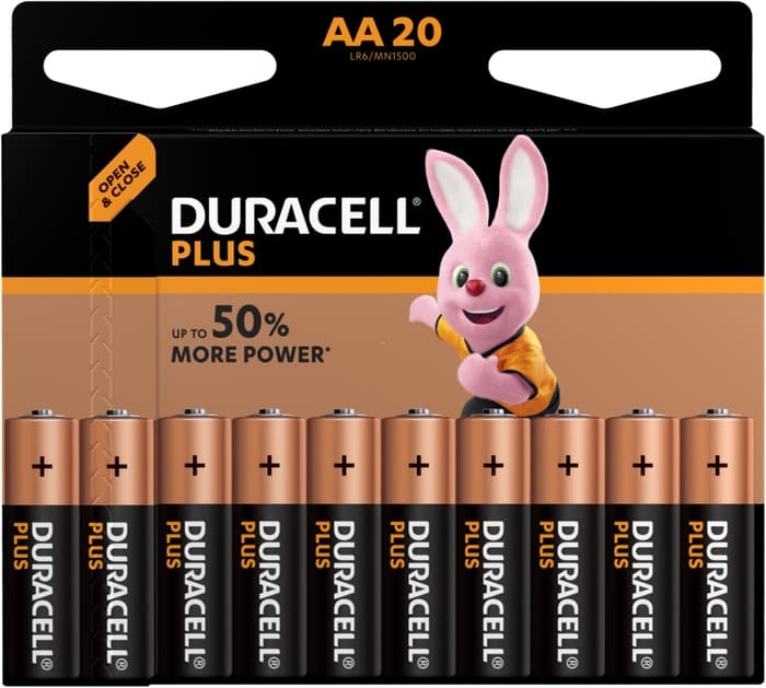 Duracell Plus AA Batterien 20 Stück